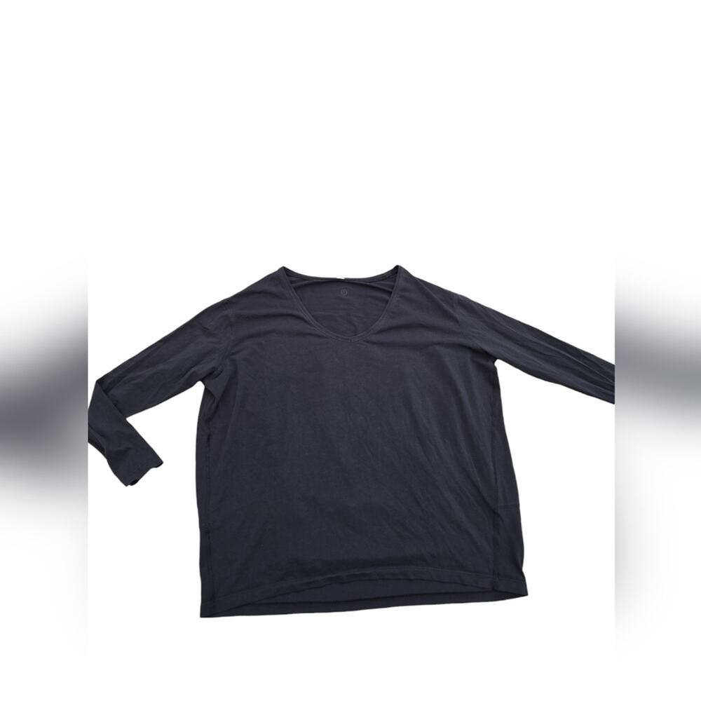 Lululemon Back in Action Oversized Long Sleeve‎ Shirt Black sz 2-4?